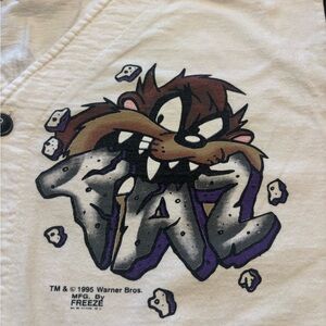 Amazing Vintage Looney Tunes TAZ Baseball Jersey 
Size Large